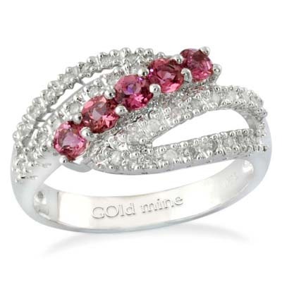 Rubylite & Diamond Ring
