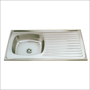Single Bowl with Single Drain Board Kitchen Sink