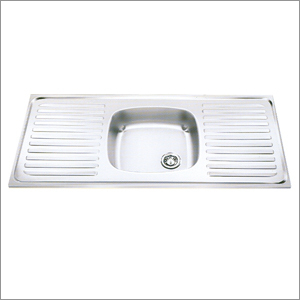 Single Bowl with Double Drain Board Kitchen Sink