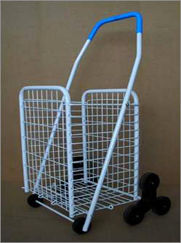 Foldable Cart - Steel Frame, Powder Coated, 60 lbs Capacity | Lightweight, Portable, Stair Climbing, Swivel Wheels