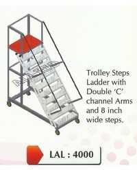 Aluminum Trolley Step Ladder