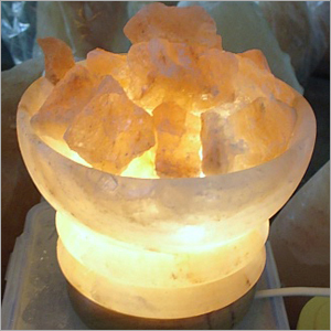 Machine Crafted Salt Lamp-Fire Bowl