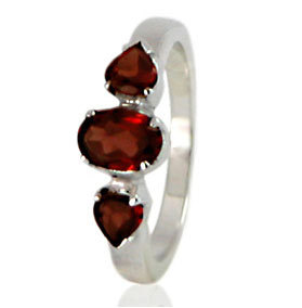 Gemstone Silver Rings 