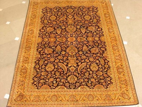 Shahabbas Blue Silk Carpets