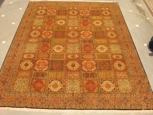 Akbar Tiles Pure Silk On Silk Carpet