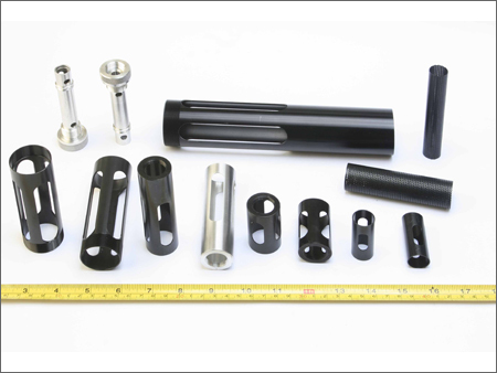 Precision Machined Thin Walled Aluminum Components Duly Hard Anodised