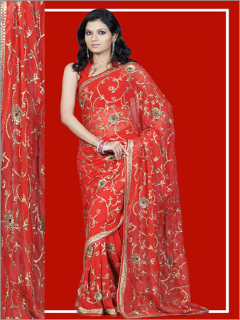 Kashmiri Border Saree