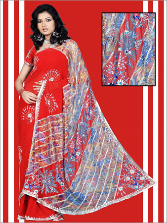 Designer Applick Saree