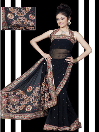 Kashmiri Border Fancy Saree