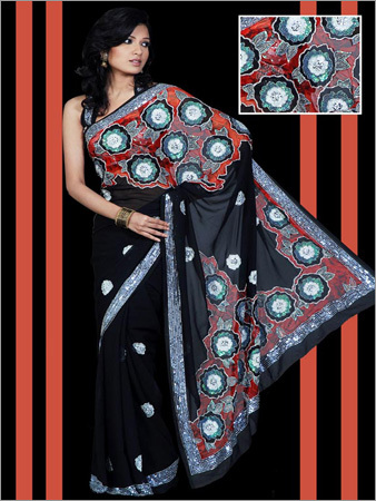 Fancy Applick Saree