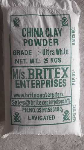 Minerals China Clay White Powder