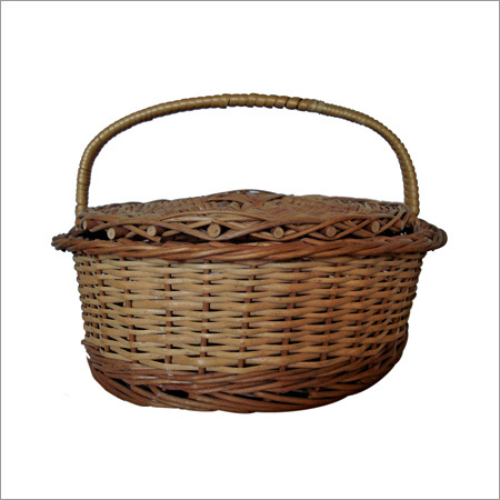 Bamboo Basket With Handle