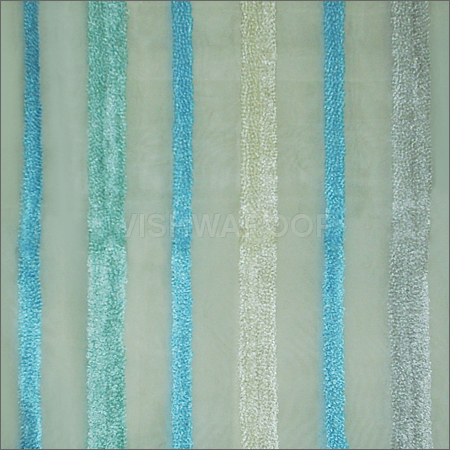 Towel Embroidery On Silk Organza Fabric