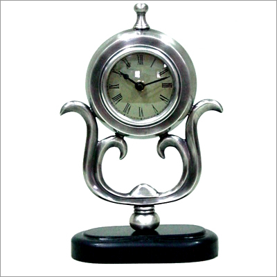 Table Clock With Marble Base