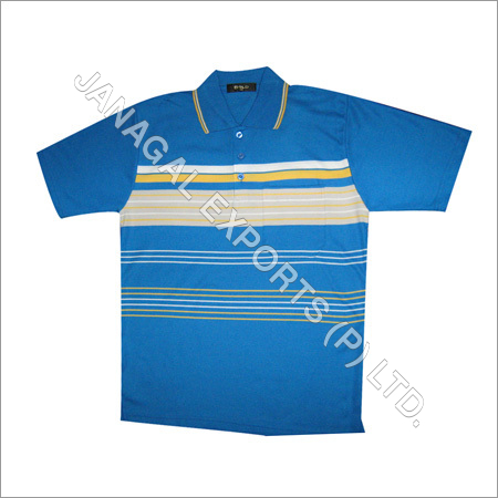 Knitted Interlock Stripes T-Shirts
