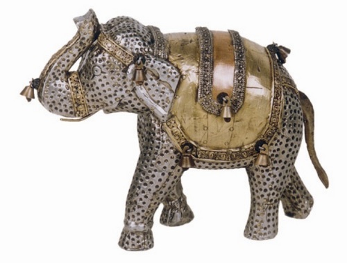 Elephant with Metal Fitting