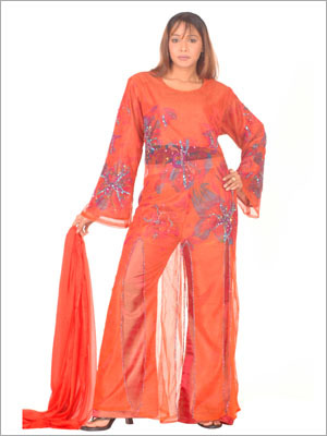 Printed Kaftan With Pant