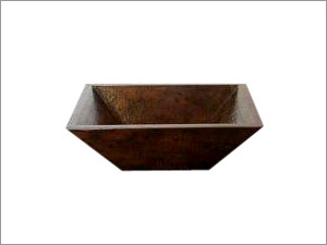 Square Sink - Double Wall - Hammered