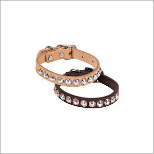 Dog Collar - Leather Nylon, Adjustable 1 Inch Tan, Metal Swivel Snap, Durable Stylish Fit