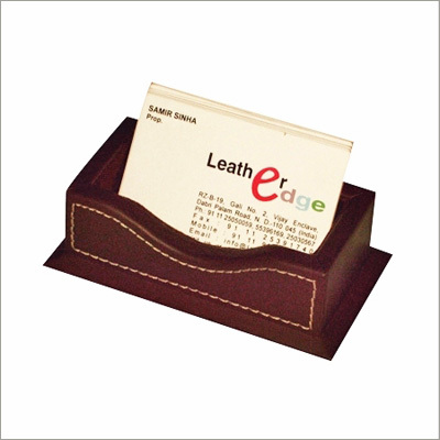 Business Card Holder in genuine top grain leather