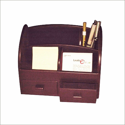 Metropolitan Leather Desk Organiser