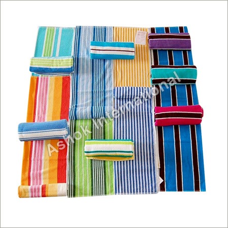 Multistripe Bath Towels