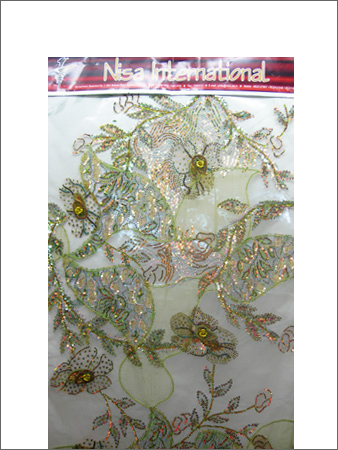Designer Hand Embroidered Fabrics