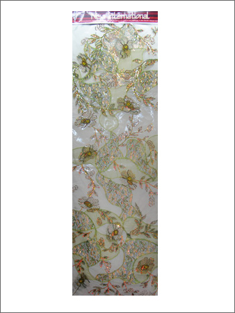 Silk Hand Embroidered Fabrics