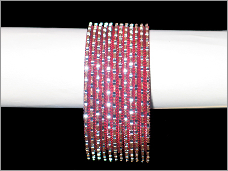 Glass Beaded Metal Bangles
