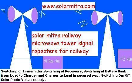 SOLAR MICROWAVE REPEATERS TOWER RAILTEL RAILWAYS
