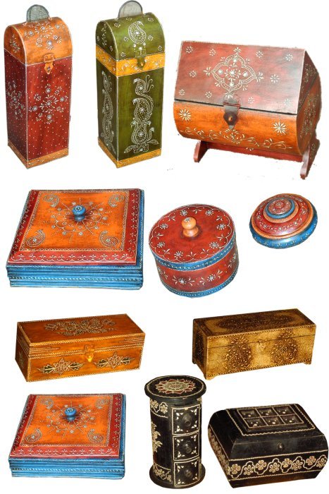 Wooden Painted Gifts Box