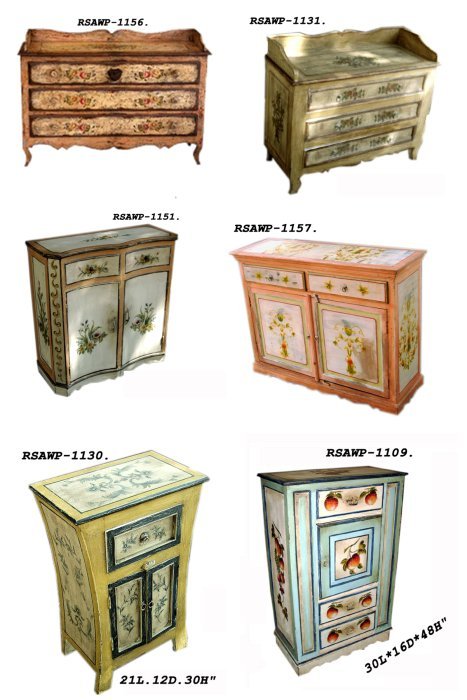 Wooden Painted Cabinet