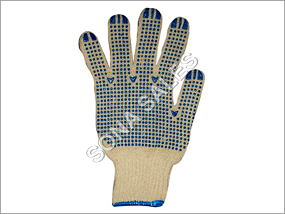 PVC Dotted Knitted Seamless Gloves