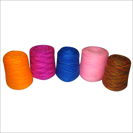Cotton Yarns - 25-30mm Fiber Length, Orange Color | Durable, Soft Texture, Versatile for Knitting & Weaving, Regular Twist