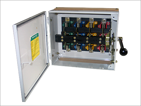 Change Over Panel - Stainless Steel | Max. Voltage: 220-240V, White Color, Heavy Gauze Specifications, Copper Moving Parts, Brass Powder Coating