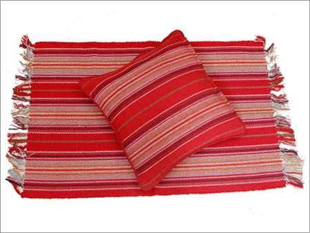 Maroon Striped Cushion Covers