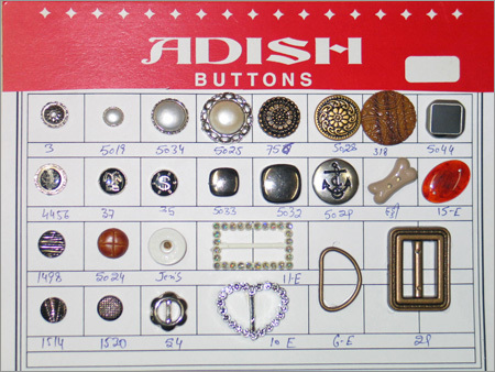 Metal Finish Plastic Buttons