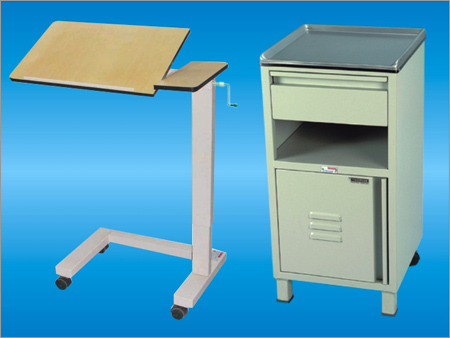 Overbed Table & Bed Side Locker