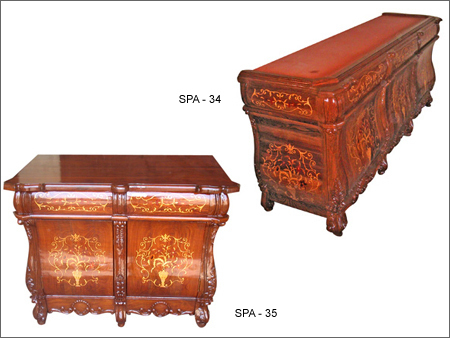 Wooden Carved Inlaid Sideboards