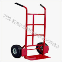 Wheel Barrow Trolley - Iron & Stainless Steel, High Strength Platform Design with Durable Wheels