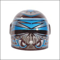 UNO Power Blue Biker Helmet