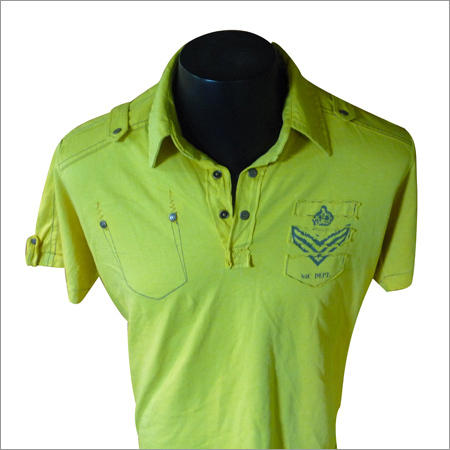 100% Knitted Jersey - 160 gsm Cotton Lime Green, Soft Fabric, Stylish Design, Button Closure