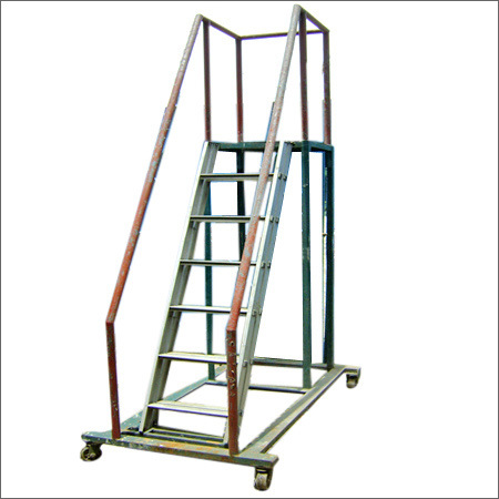 Aluminum Trolley Step Ladder