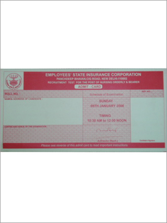 Admit Card