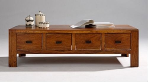 Wooden Drawer Coffee Table
