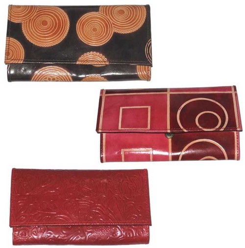 Leather Printed Ladies wallets