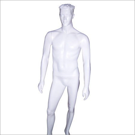 Male Mannequin - Fiberglass, 6ft, Matte White | Realistic Pose, Durable, Easy Assembly, Versatile Display