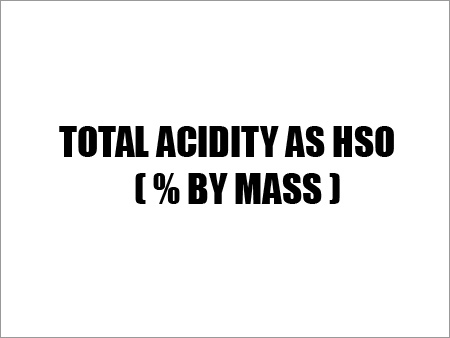 Total Acidity as HSO