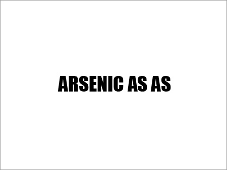 Arsenic as As