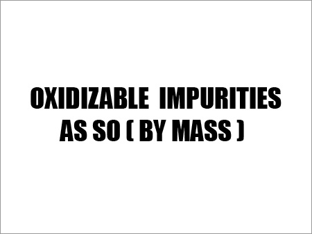 Oxidizable Impurities